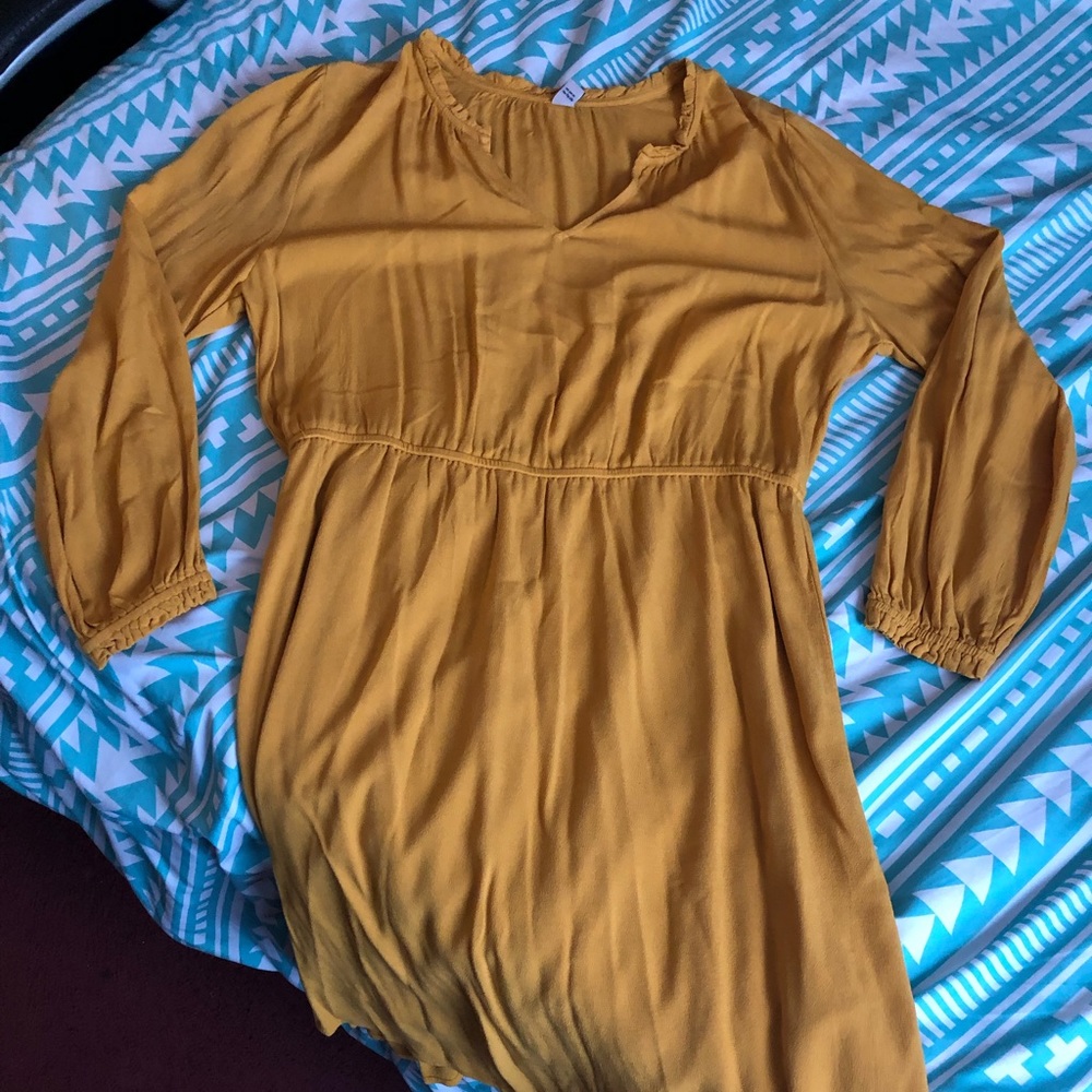 Yellow/mustard long sleeve dress